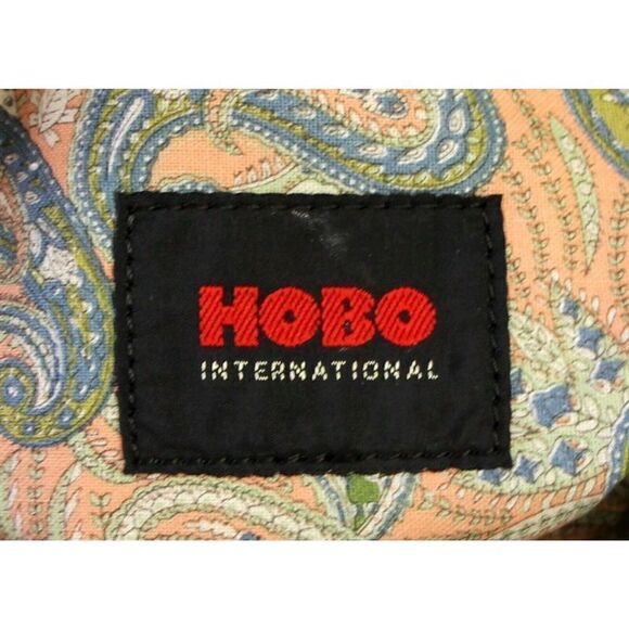 Hobo International SMOOTH DARK BLUE GENUINE LEATHER FOLDING CLUTCH PURSE HANDBAG - Picture 8 of 8